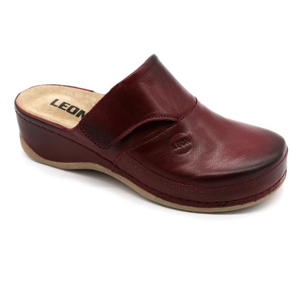 rutschfester Kunststoffsohle,damen clogs,damen clogs mit fußbett,damen clogs vorne geschlossen,damen clogs leder,damen clogs mit absatz,leon,modell2019,Lederclogs,Damen,Modell 2019,Echtleder,rutschfester,Klettverschluss,Geschlossen,rutschfeste Sohle,Damenclogs