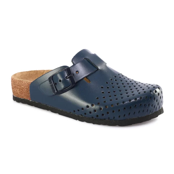 Lederclogs für Kinder,leder clogs damen sale,leder clogs damen günstig,Lederclogs kinder,kinder lederclogs,verstellbare Riemen,Stil,Komfort,Sicherheit,Fantastische 4800 Lederclogs,anatomisch geformte,Modell 4800 Blau,Leon Lederclogs,Design