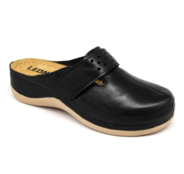 Damen Lederclogs,Leon Damen,Modell 902,Nappaleder,rutschfester,Anti-Schock,rutschfeste Sohle,Lederausstattung,Leder