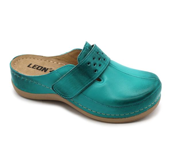 Damen Lederclogs,Leon Damen,Modell 902,Nappaleder,rutschfester,Anti-Schock,rutschfeste Sohle,Lederausstattung,Leder