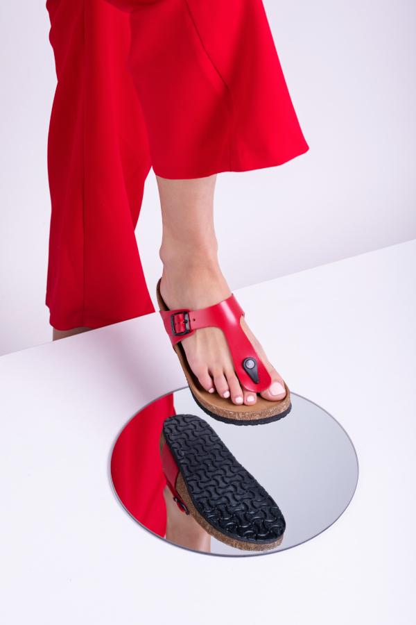 Leon Damen Lederschuhe 4080 – Vorderansicht aus Leder, ergonomische Korksohle, rutschfeste Sohle für Damen