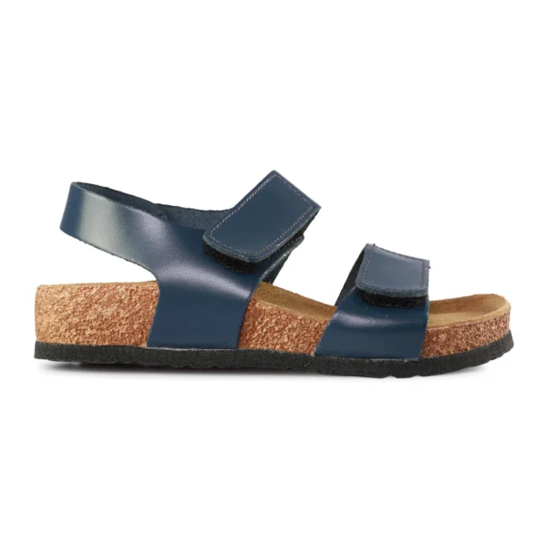 Leon Kinder Ledersandalen Modell 4803 Blau – hochwertige Ledersandalen für Kinder mit Klettverschluss und rutschfester Sohle 02