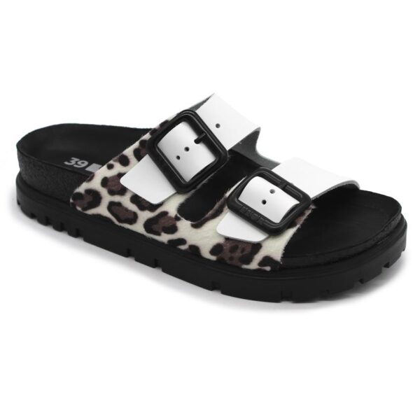 leon damen leder schuhe 6024 sliper weß 1