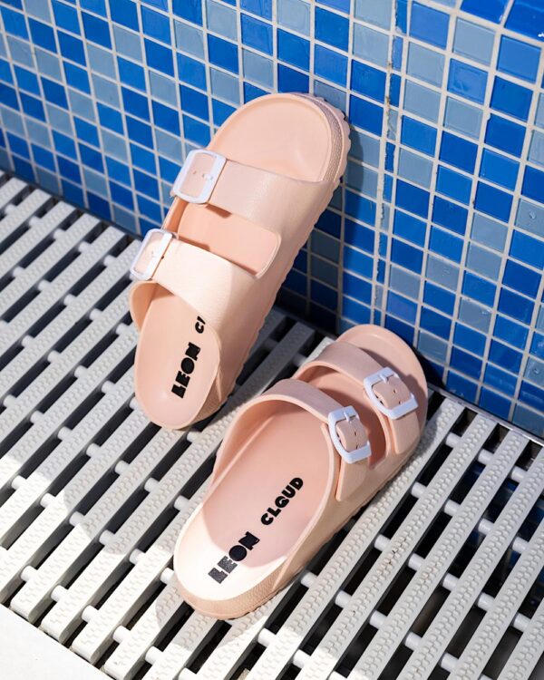 Leon Cloud Damen Schuhe Modell 2222 in Rosa – wasserdichte, leichte Sommerschuhe aus EVA-Schaum mit verstellbarem Riemen-rosa 01